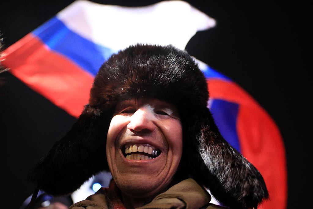На Манежной площади в центре Москвы прошел митинг-концерт «Россия.  Севастополь. Крым»